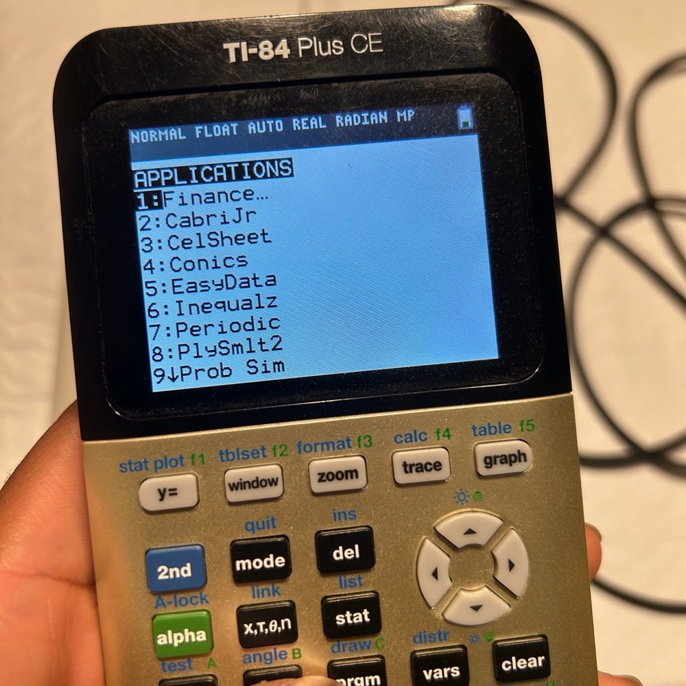 Texas Instruments TI-84 Plus CE Graphing Calculator Tested WITH Case Cable Gold - Picture 9 of 11